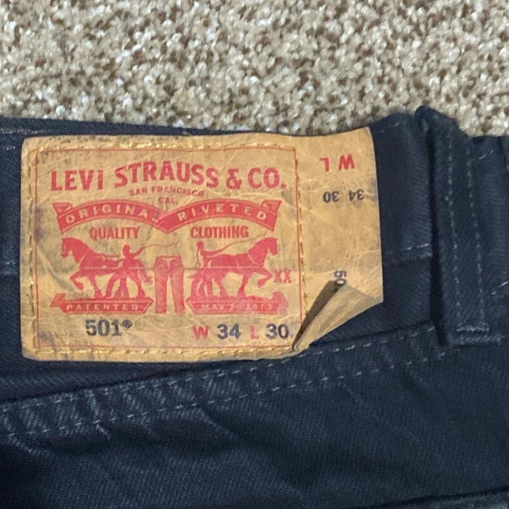 Levi's Black Straight Jeans Classic Style